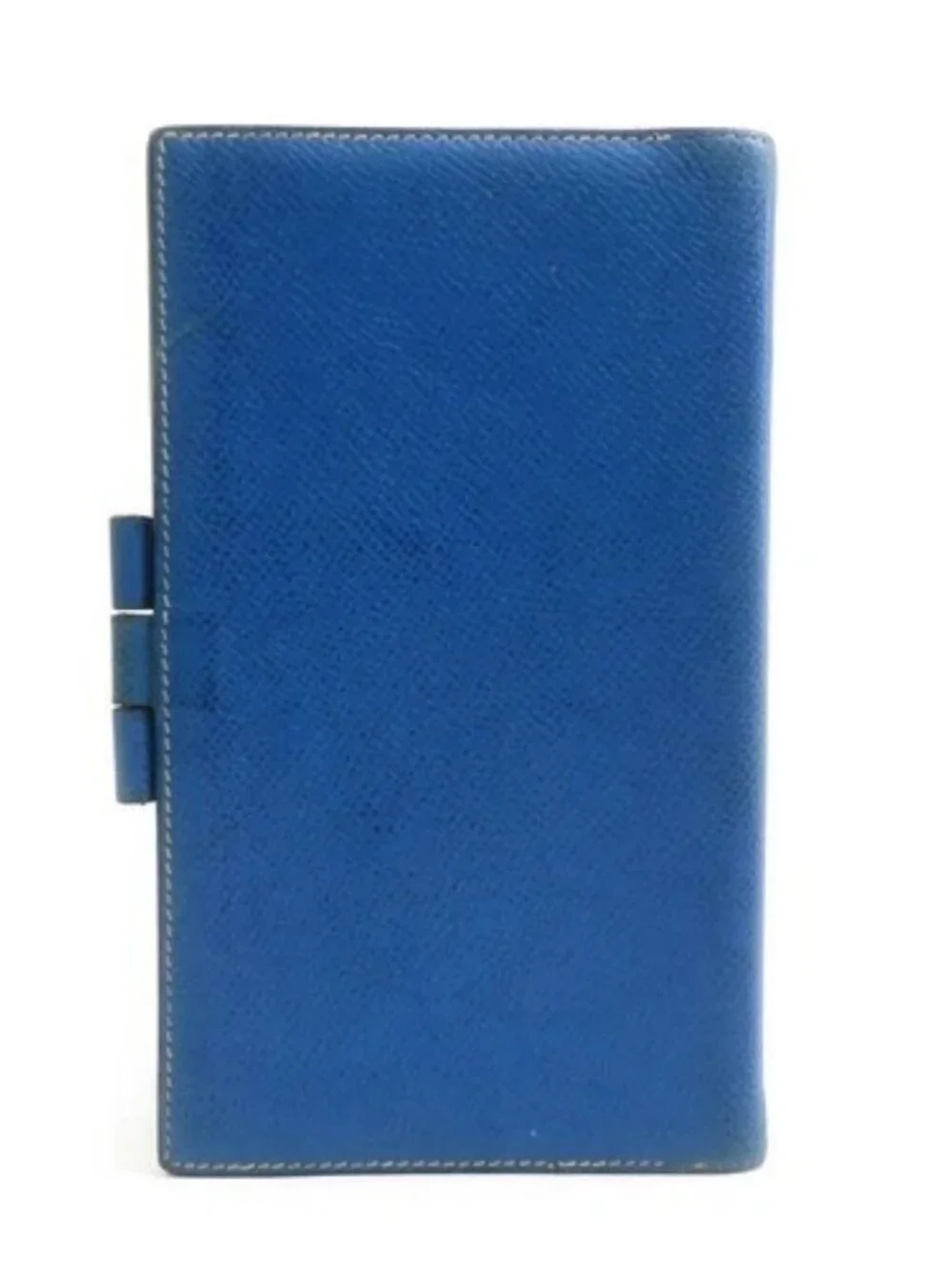 Auth HERMES Agenda/Note Cover and Ballpoint pen Set Blue/Yellow/Silver - e61866a